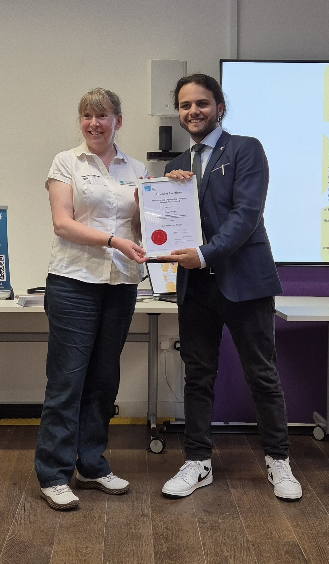 Hero image for My project won the IED award of excellence! - Final Year project Part 2